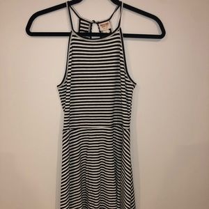 striped halter dress